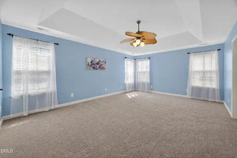 a view of a hallway with staircase