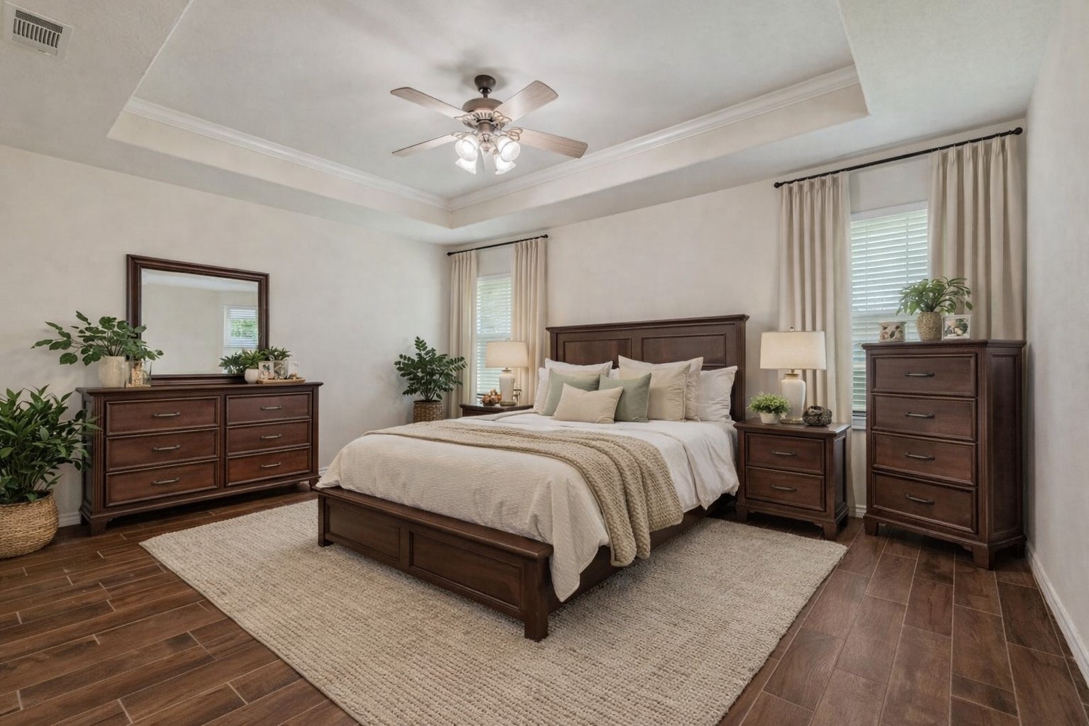 3743 Essen Loop College Station, TX 77845 - Photo 11 of 22 Primary bedroom | Virtually staged - tenant occupying the home currently.