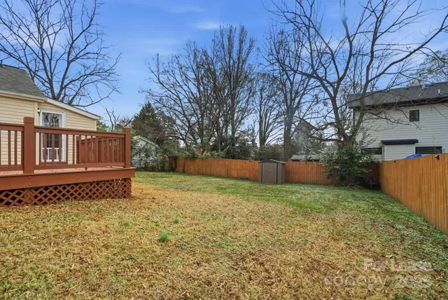 a house view with a garden space