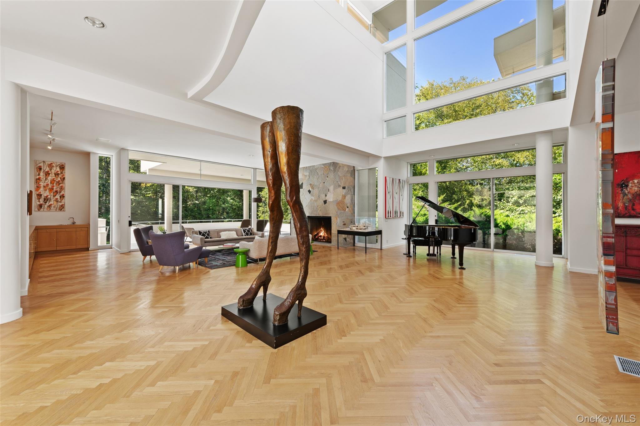25 Col Sheldon Lane Pound Ridge, NY 10576 - Photo 5 of 34 a view of living room with furniture and floor to ceiling window