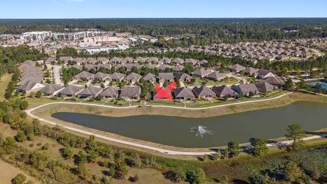 an aerial view of a city