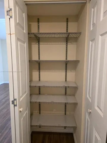 a close view of closet