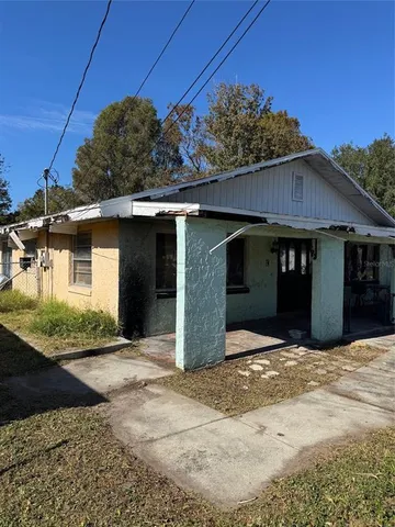a front view of a house