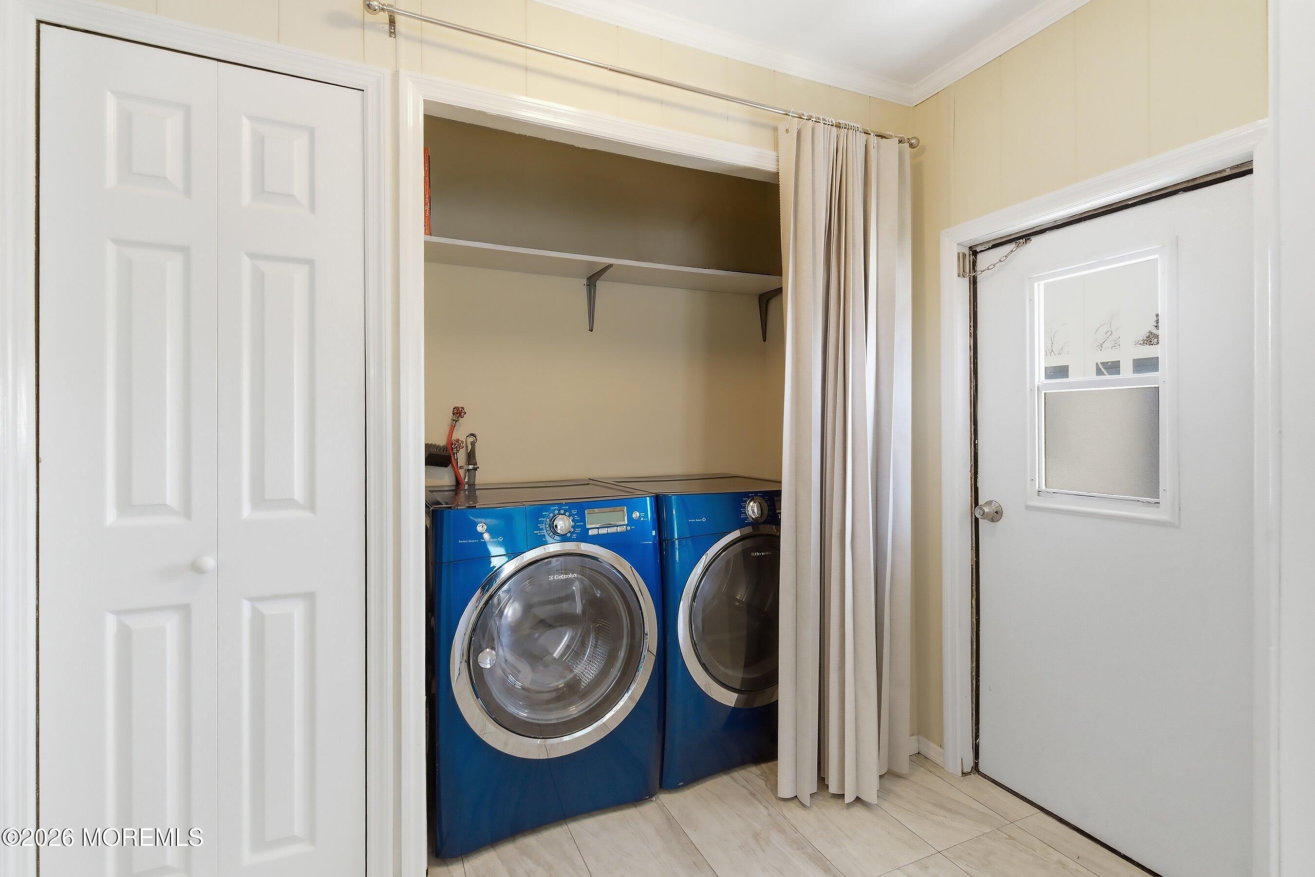 164 Camino Rio Toms River, NJ 08755 - Photo 14 of 36 a view of bathroom with washer and dryer