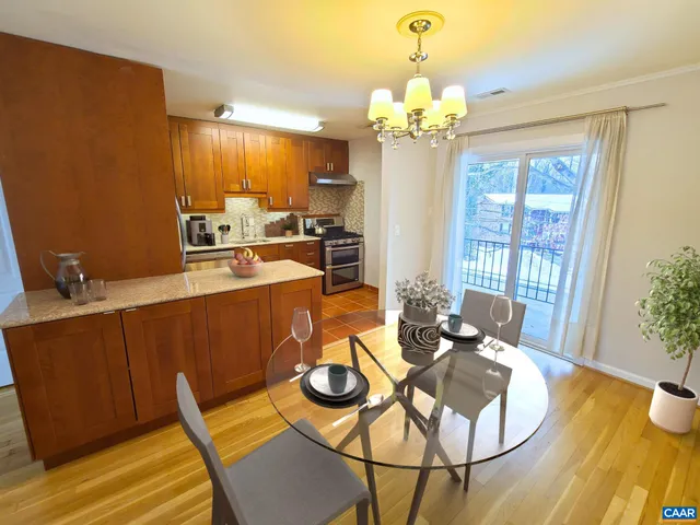 a kitchen with stainless steel appliances a sink and cabinets