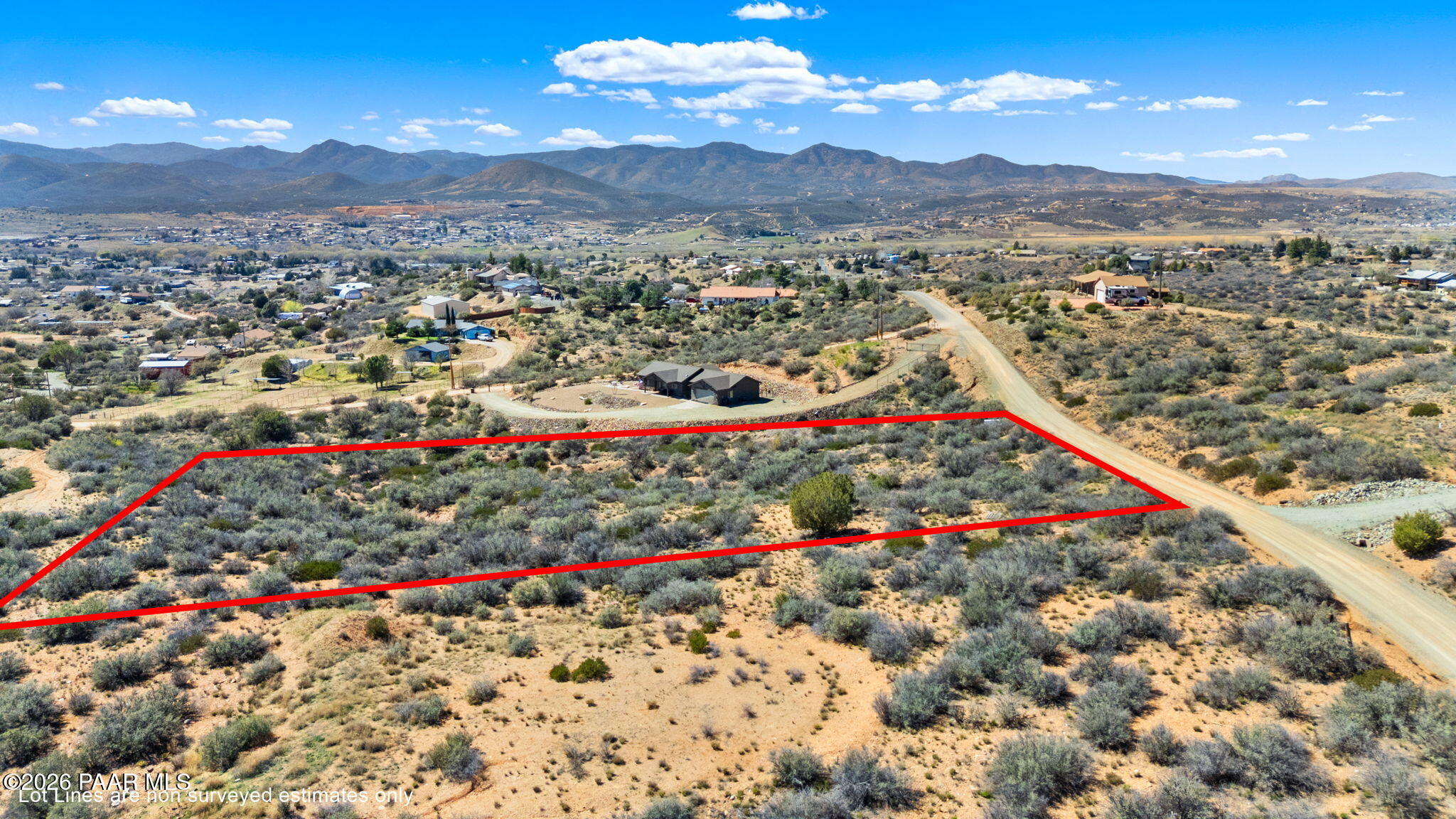 14563 East Ridge Way Dewey-Humboldt, AZ 86327 - Photo 9 of 16 9-Aerial (5) Lot Lines