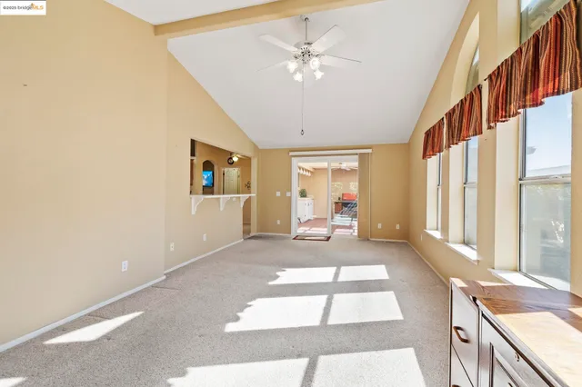 a very nice looking room with a large window