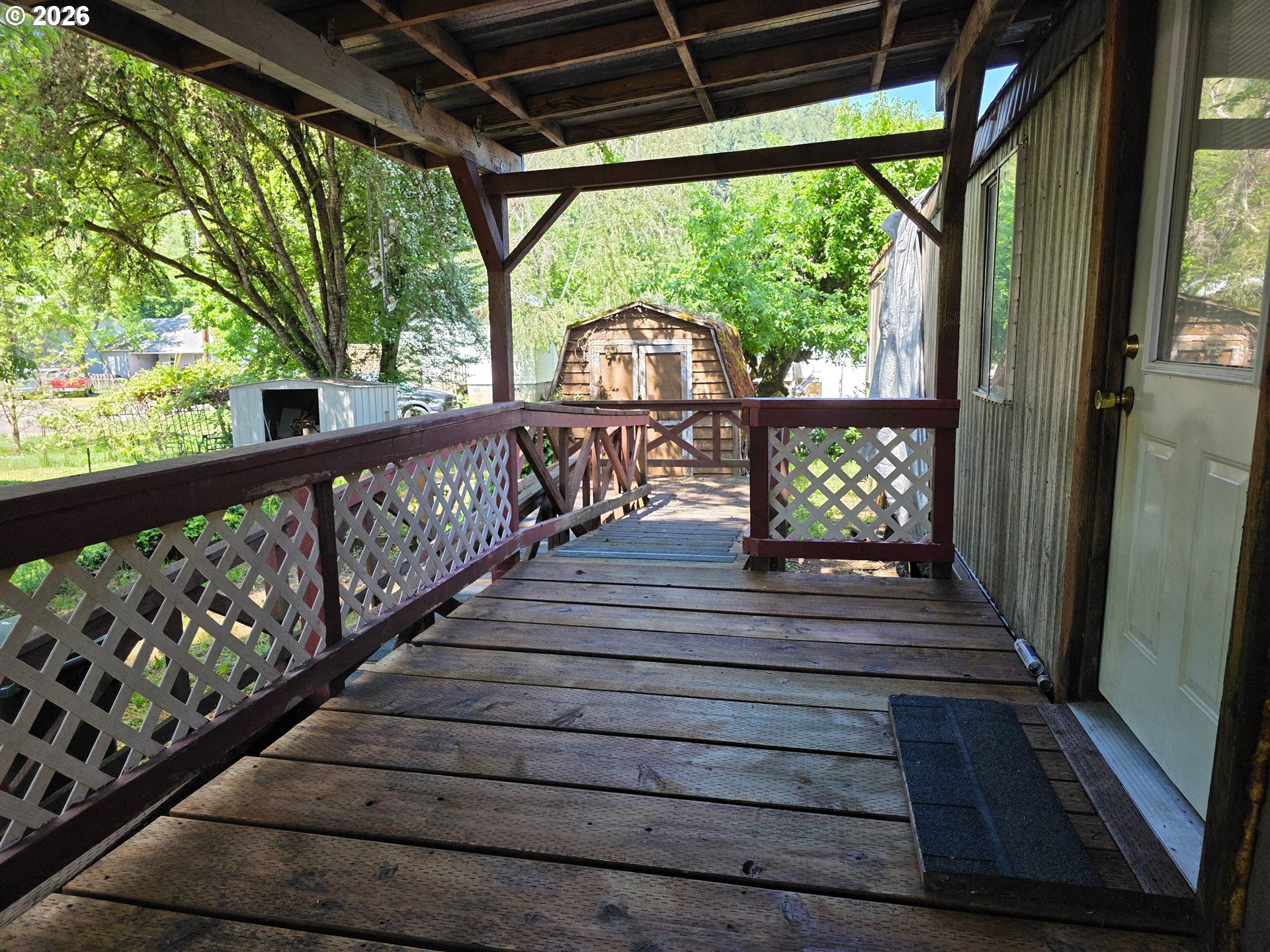 440 Division Avenue Drain, OR 97435 - Photo 5 of 15 a view of porch with wooden floor