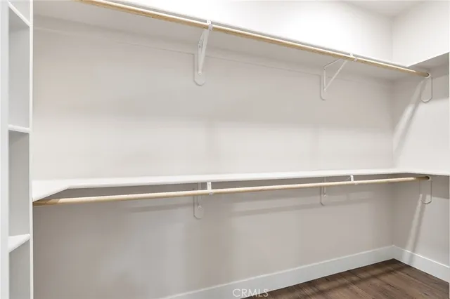 a close view of closet