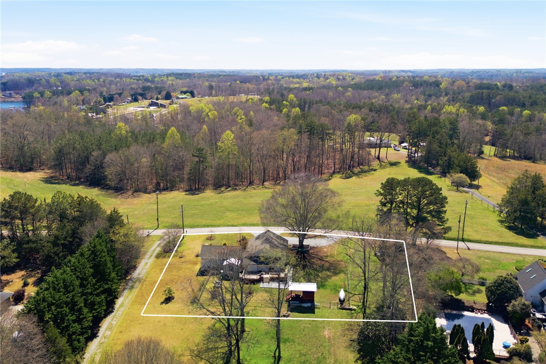 175 Burkett Road Seneca, SC 29672 - Photo 41 of 47 An aerial view showcases a residential property nestled amidst expansive greenery.