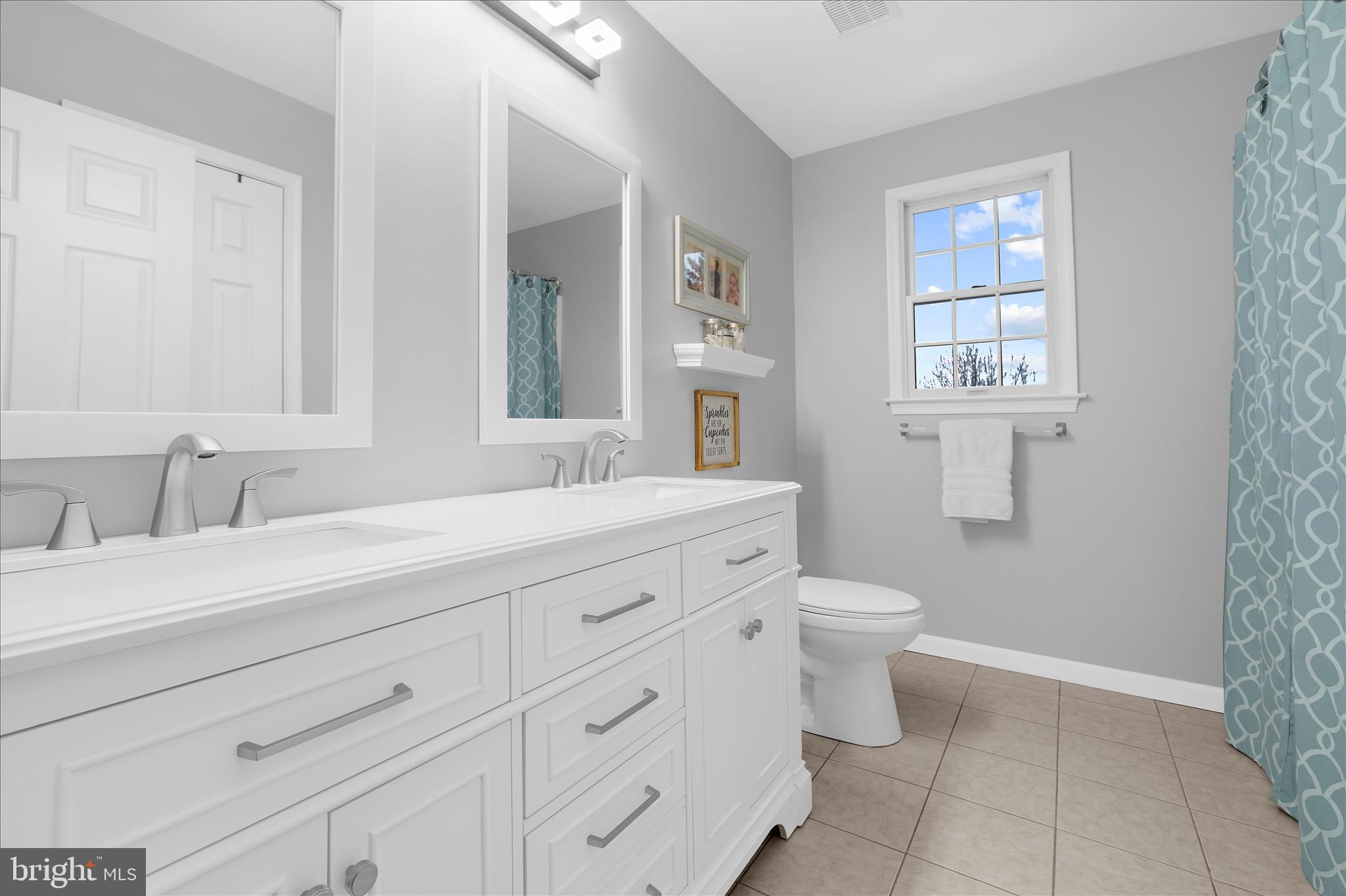 847 Stansbury Road Pylesville, MD 21132 - Photo 21 of 55 Updated Hall Bathroom with Double Sinks