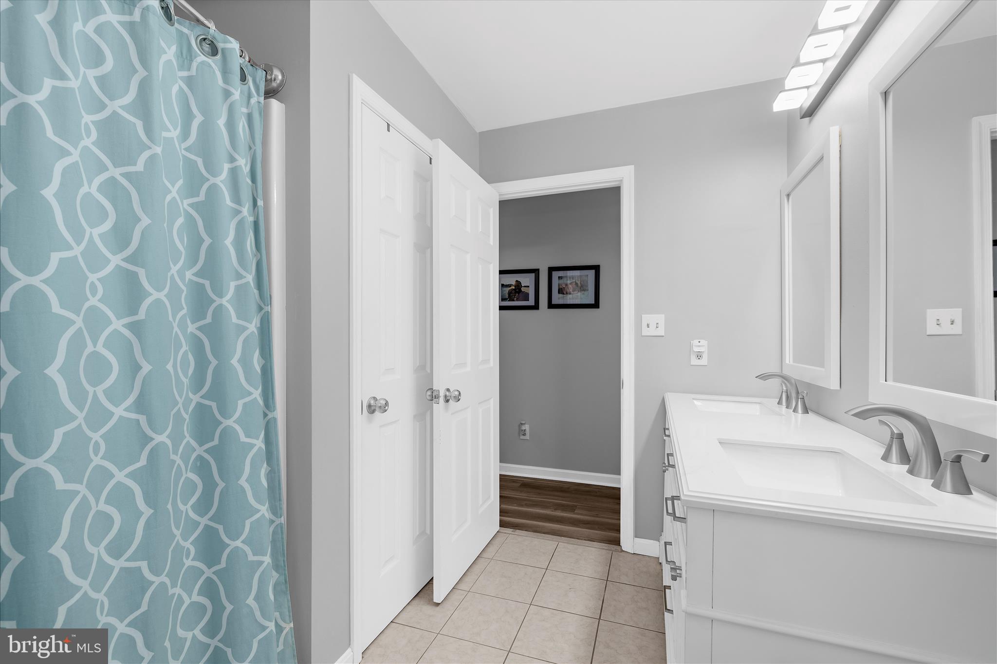 847 Stansbury Road Pylesville, MD 21132 - Photo 22 of 55 Updated Hall Bathroom with Double Sinks