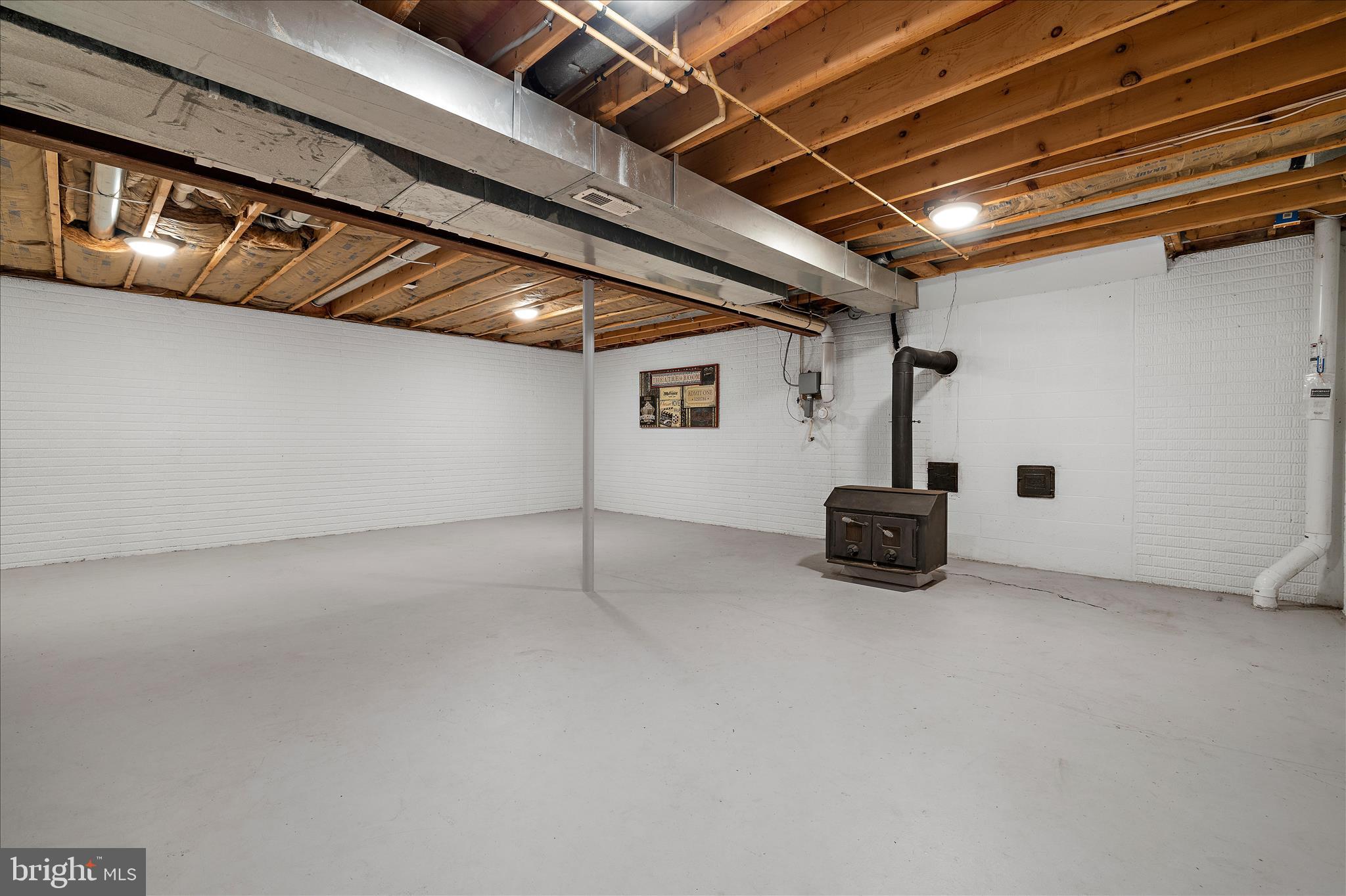 847 Stansbury Road Pylesville, MD 21132 - Photo 28 of 55 Basement has a wood stove