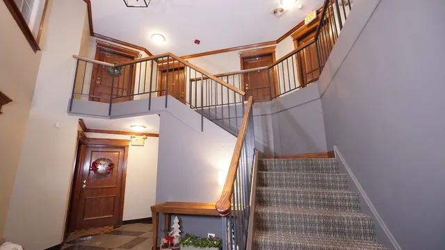 a view of entryway with a front door