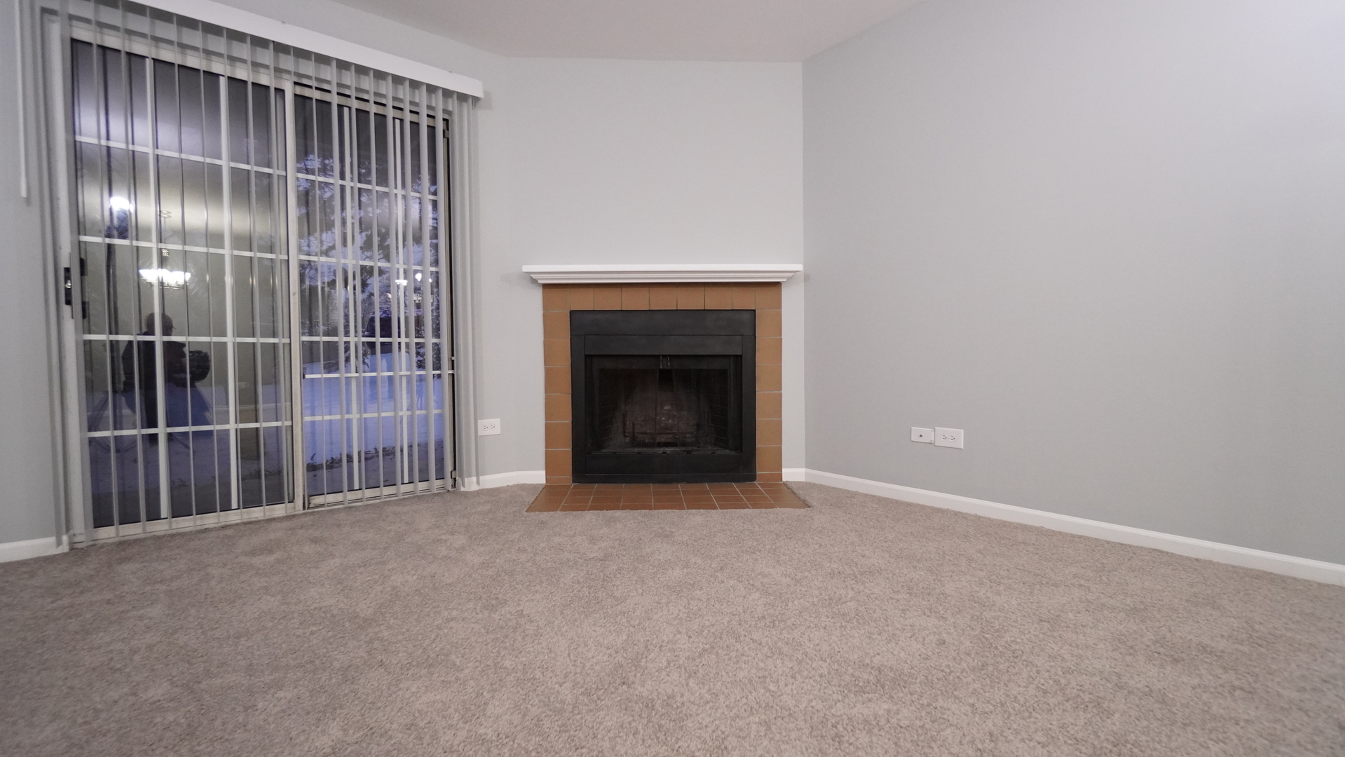 123 West Willowbrook Court, Unit 3 Schaumburg, IL 60195 - Photo 5 of 25 a view of an empty room with a fireplace