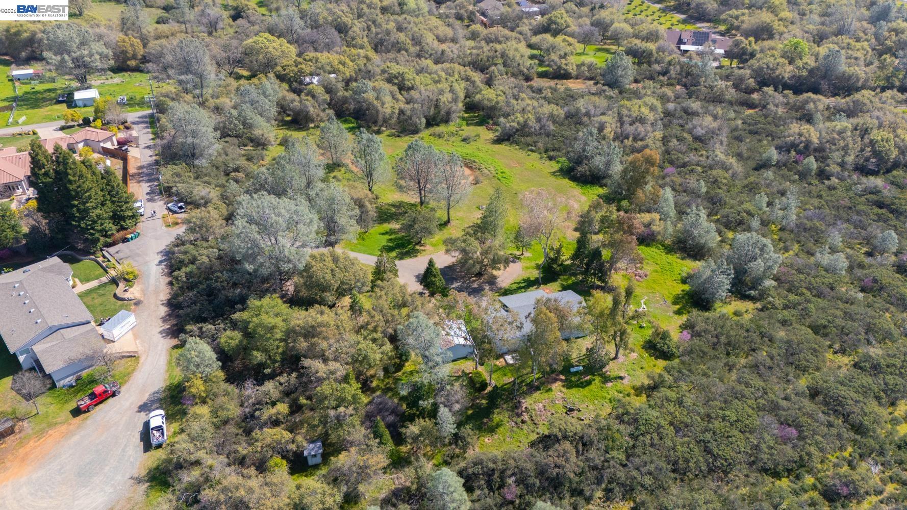 3710 Lakeview Drive Shingle Springs, CA 95682 - Photo 43 of 49 an aerial view of residential house with outdoor space and trees all around
