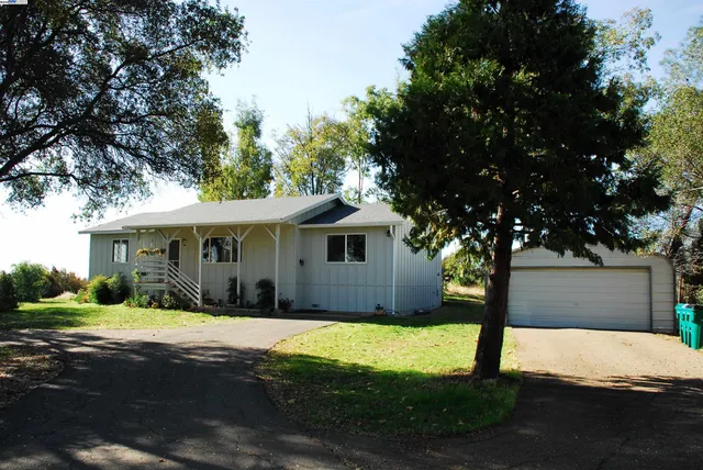 a house that has a tree in front of it