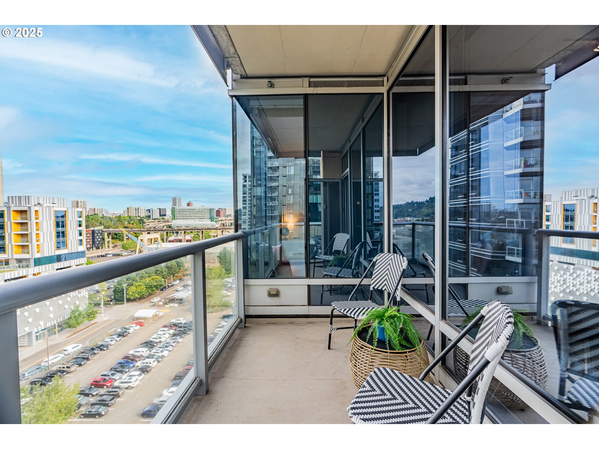 836 South Curry Street, Unit 1206 Portland, OR 97239 - Photo 27 of 41 a view of balcony with chairs