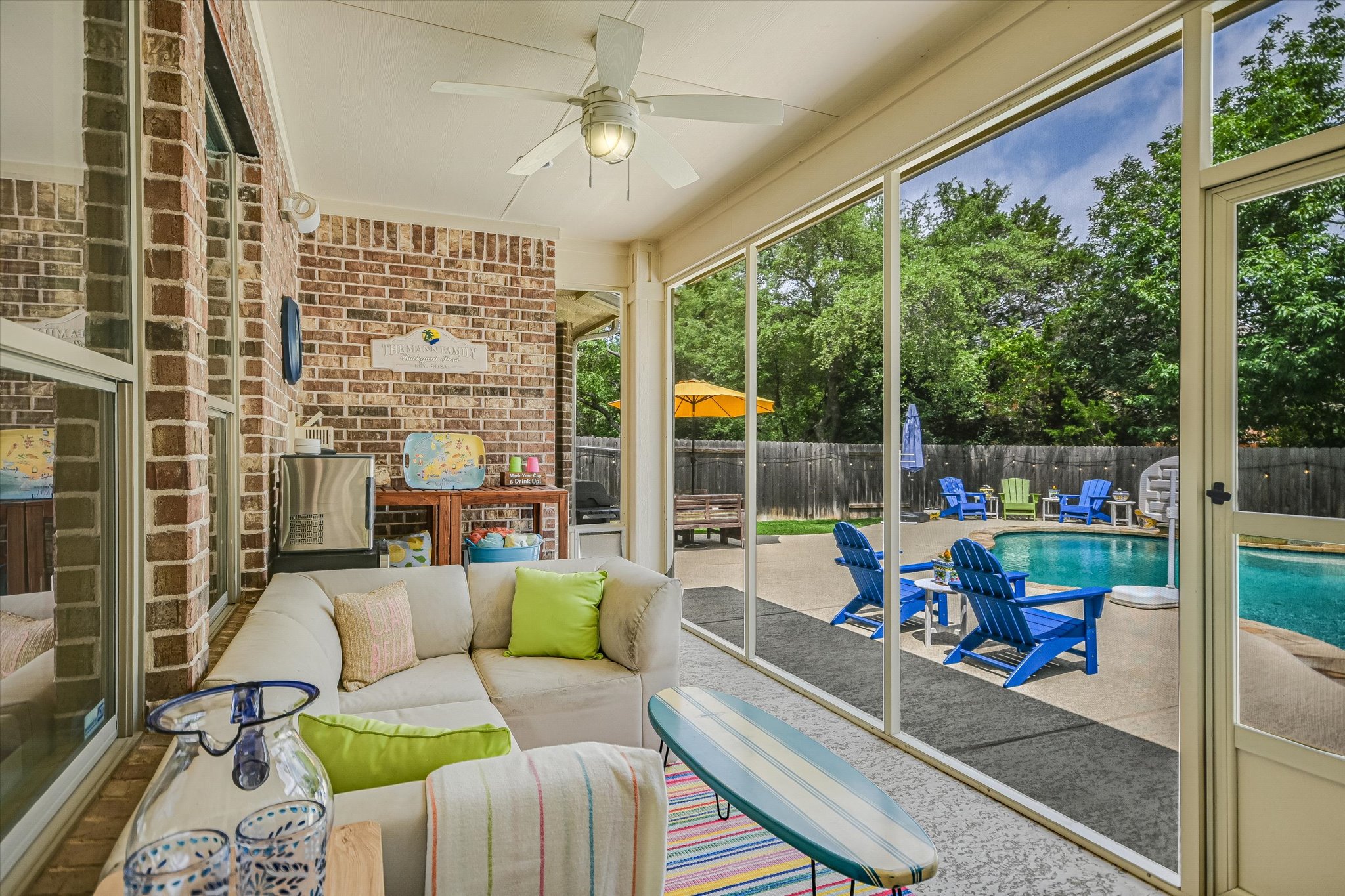 12312 Montclair Bend Austin, TX 78732 - Photo 4 of 40 Screened in Patio overlooking pool and backyard