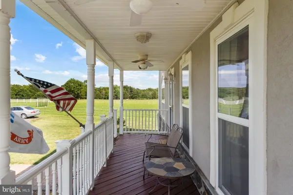 a view of a porch