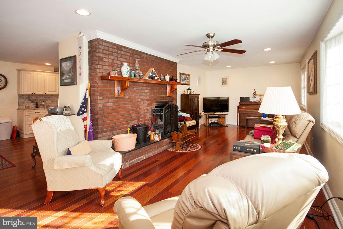 2932 Jackson Road Williamstown, NJ 08094 - Photo 13 of 38 Living Room: Brazilian Cherry HW floors, FP