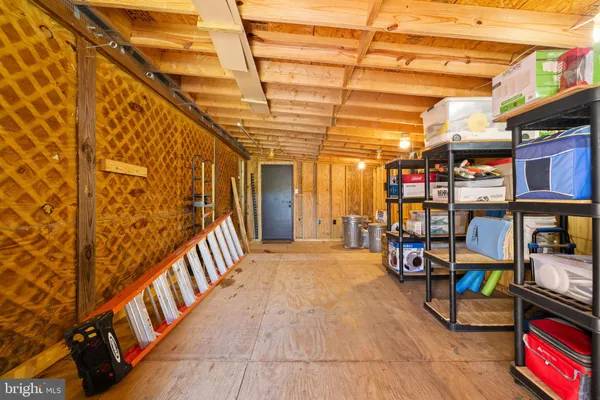 a view of storage and utility room