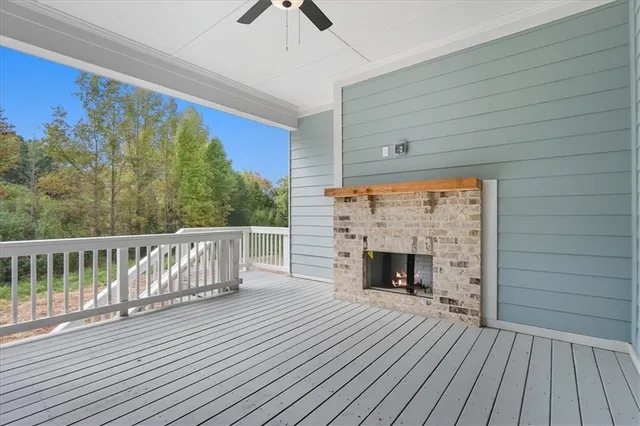 a view of a swimming pool with a yard