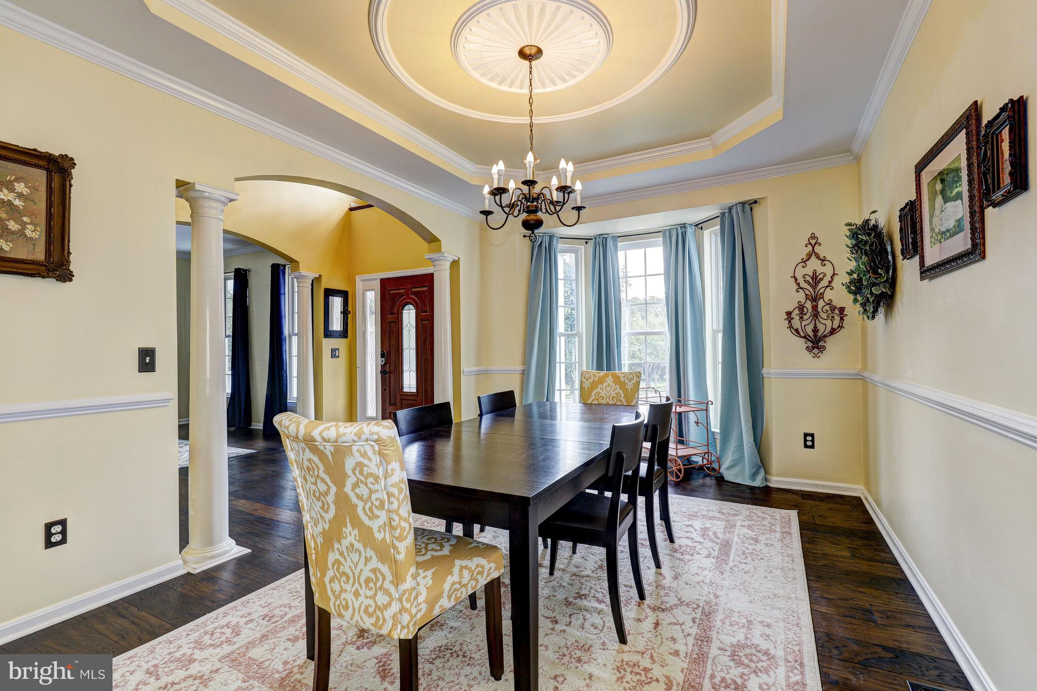 8600 Willow Run Road Windsor Mill, MD 21244 - Photo 8 of 78 Dining Room | Classic Moldings | Hardwood Floors