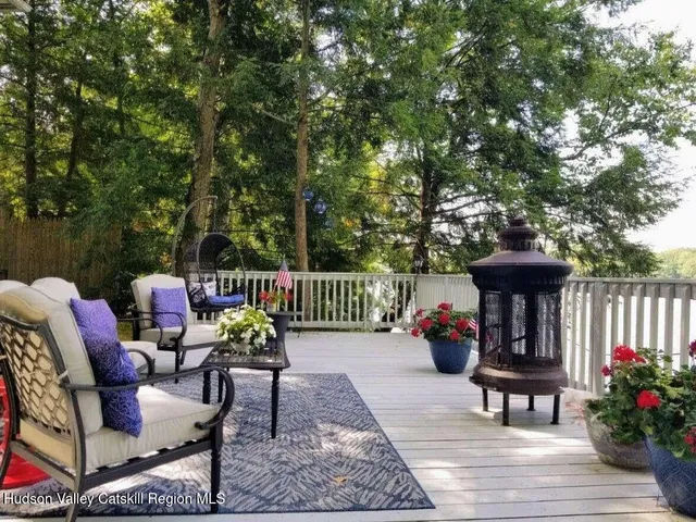 a view of a wooden bridge