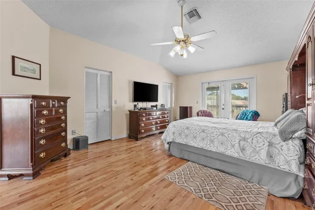 a bathroom with a tub and shower