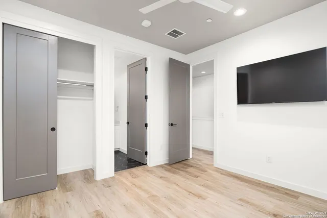 a view of a livingroom with a flat screen tv