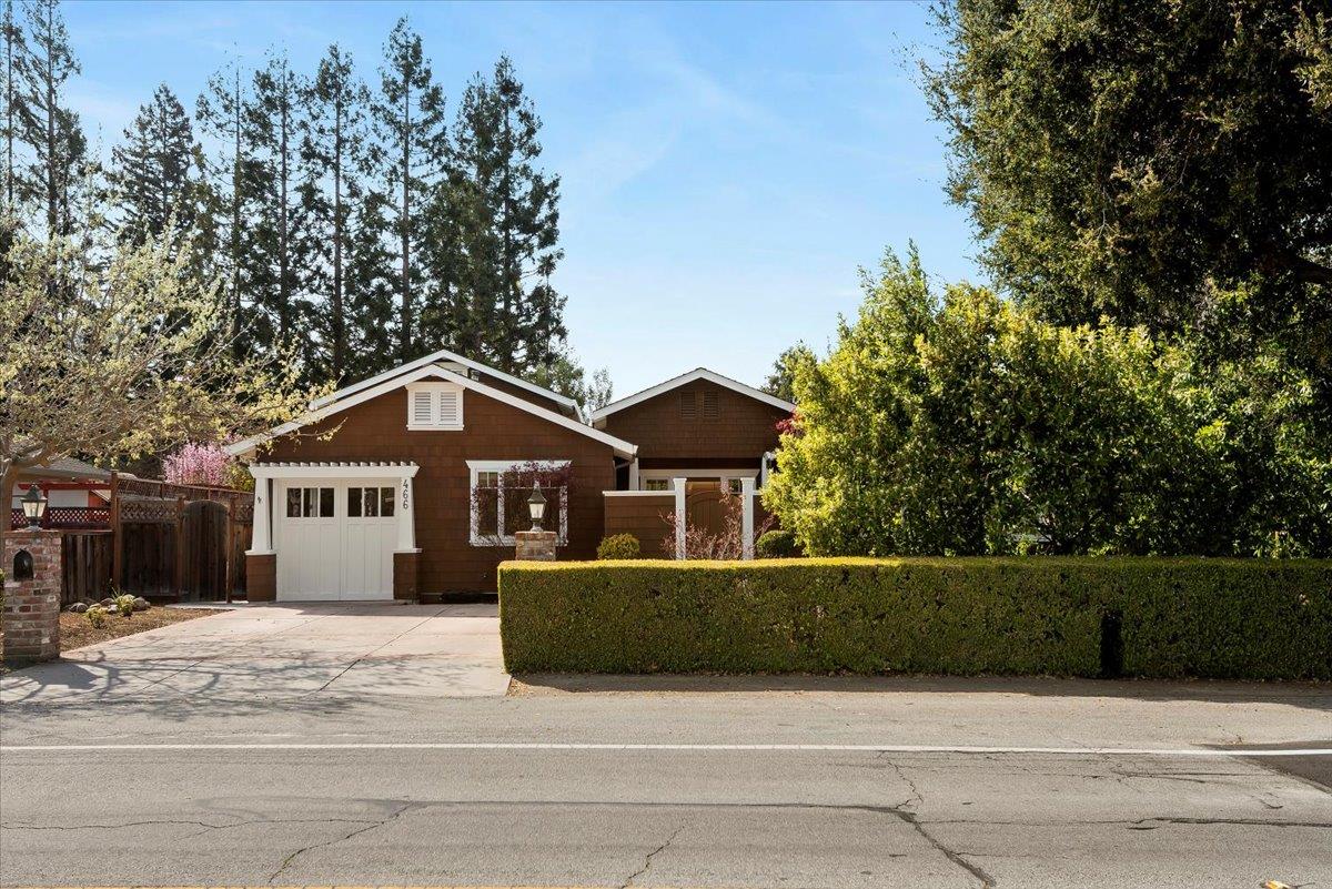 466 Springer Road Los Altos, CA 94024 - Photo 3 of 52 a front view of a house with a yard