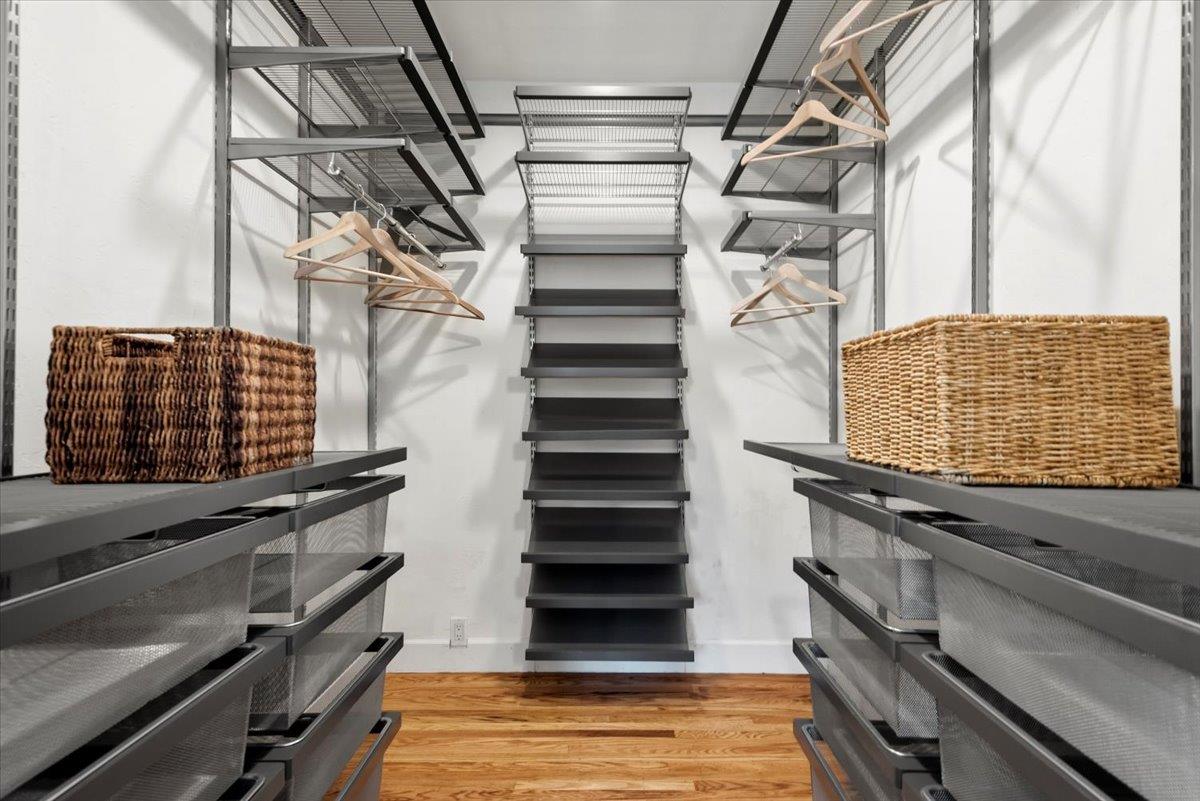 466 Springer Road Los Altos, CA 94024 - Photo 32 of 52 a view of walk in closet with stairs