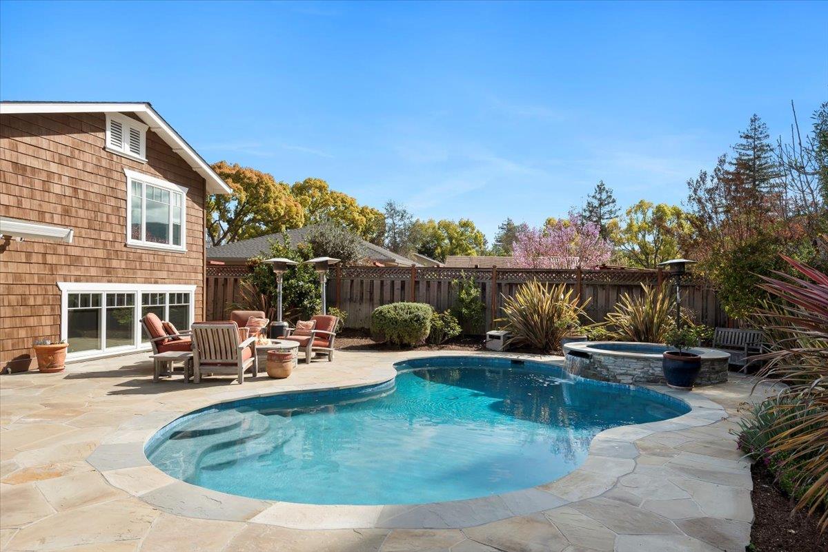 466 Springer Road Los Altos, CA 94024 - Photo 47 of 52 a view of a house with swimming pool