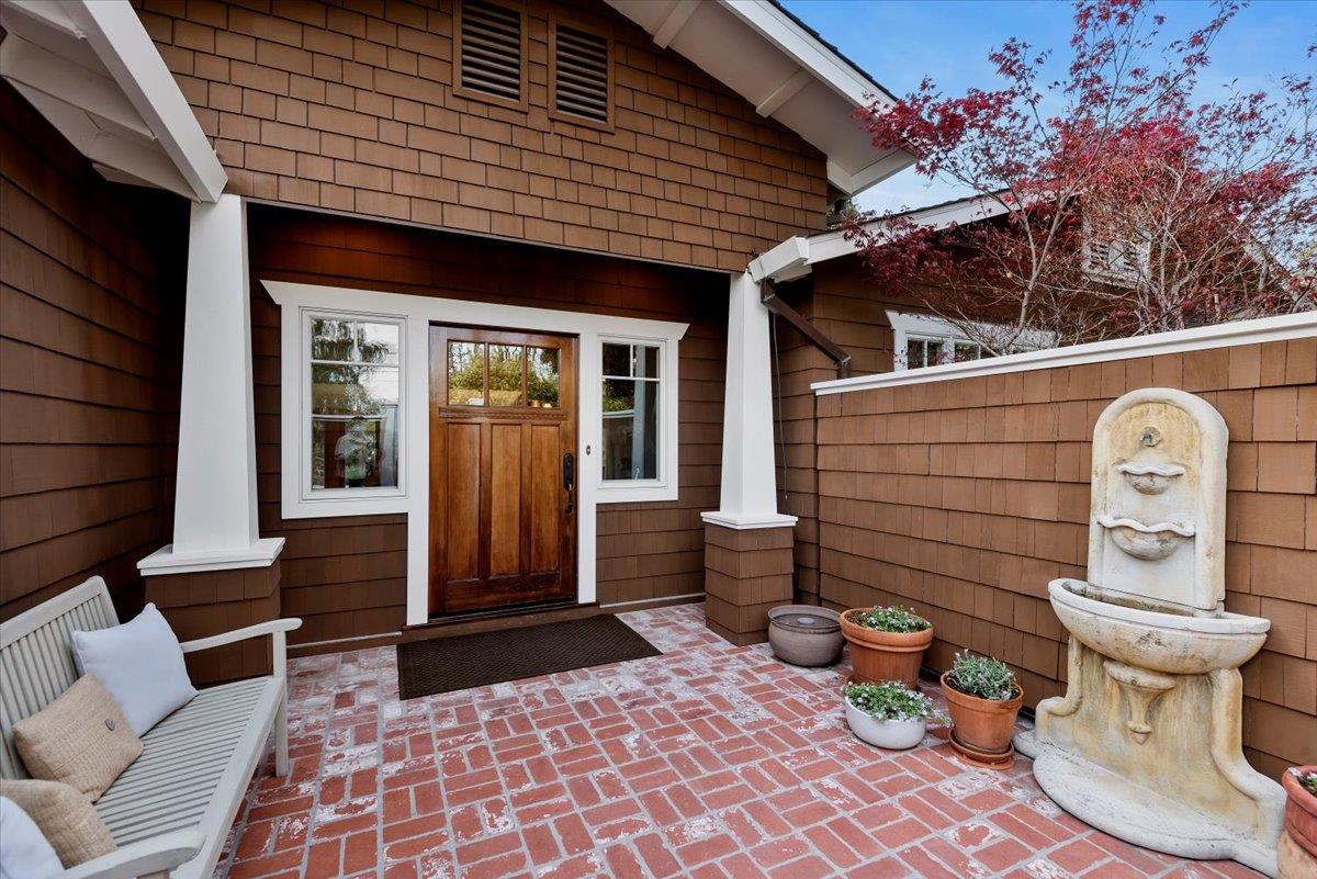 466 Springer Road Los Altos, CA 94024 - Photo 6 of 52 a view of a porch with wooden furniture