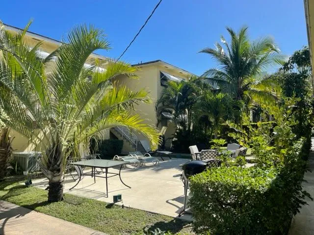 a view of a park with a bench