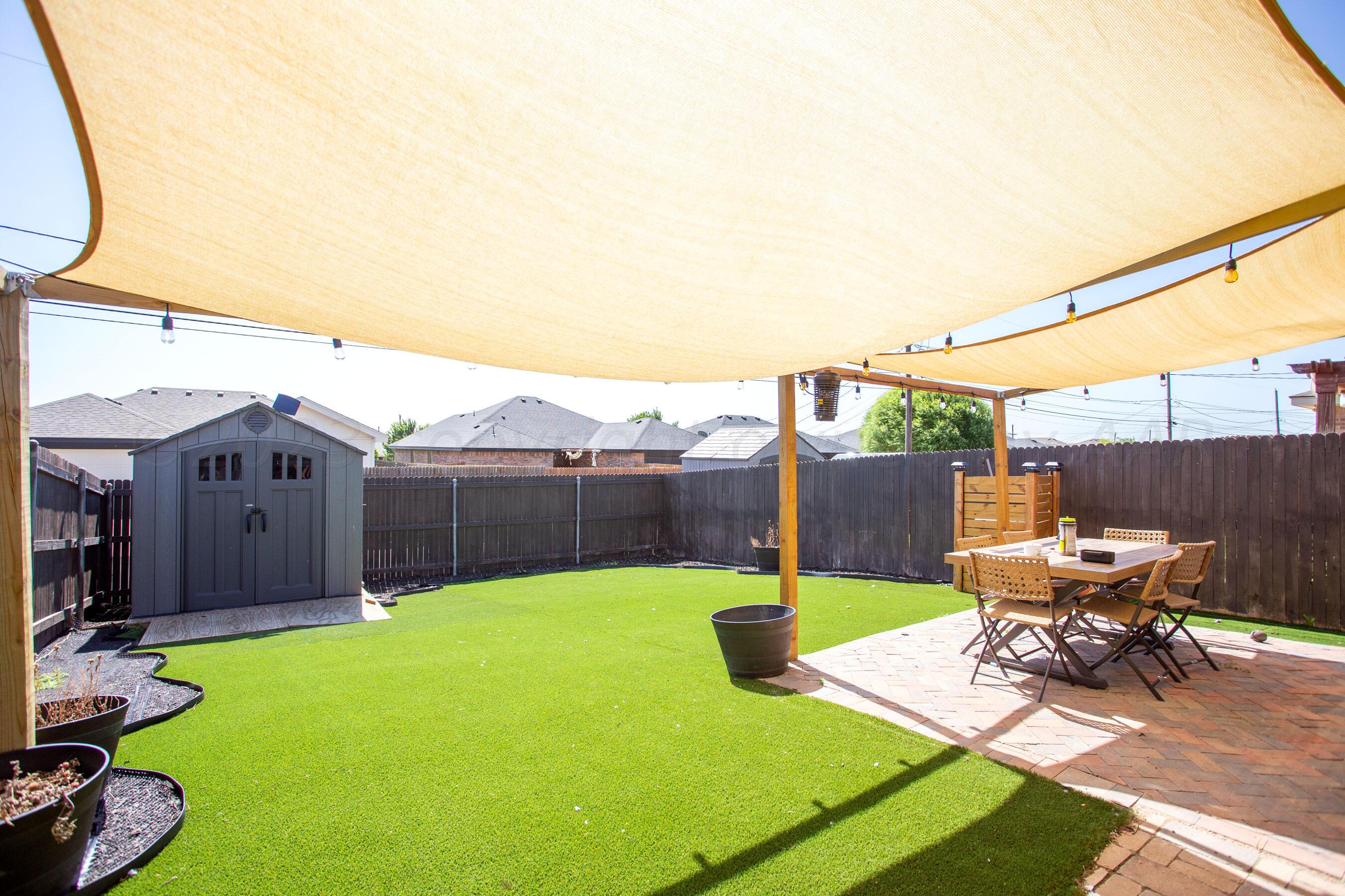 4511 South Roberts Street Amarillo, TX 79118 - Photo 23 of 26 a view of a backyard with sitting area