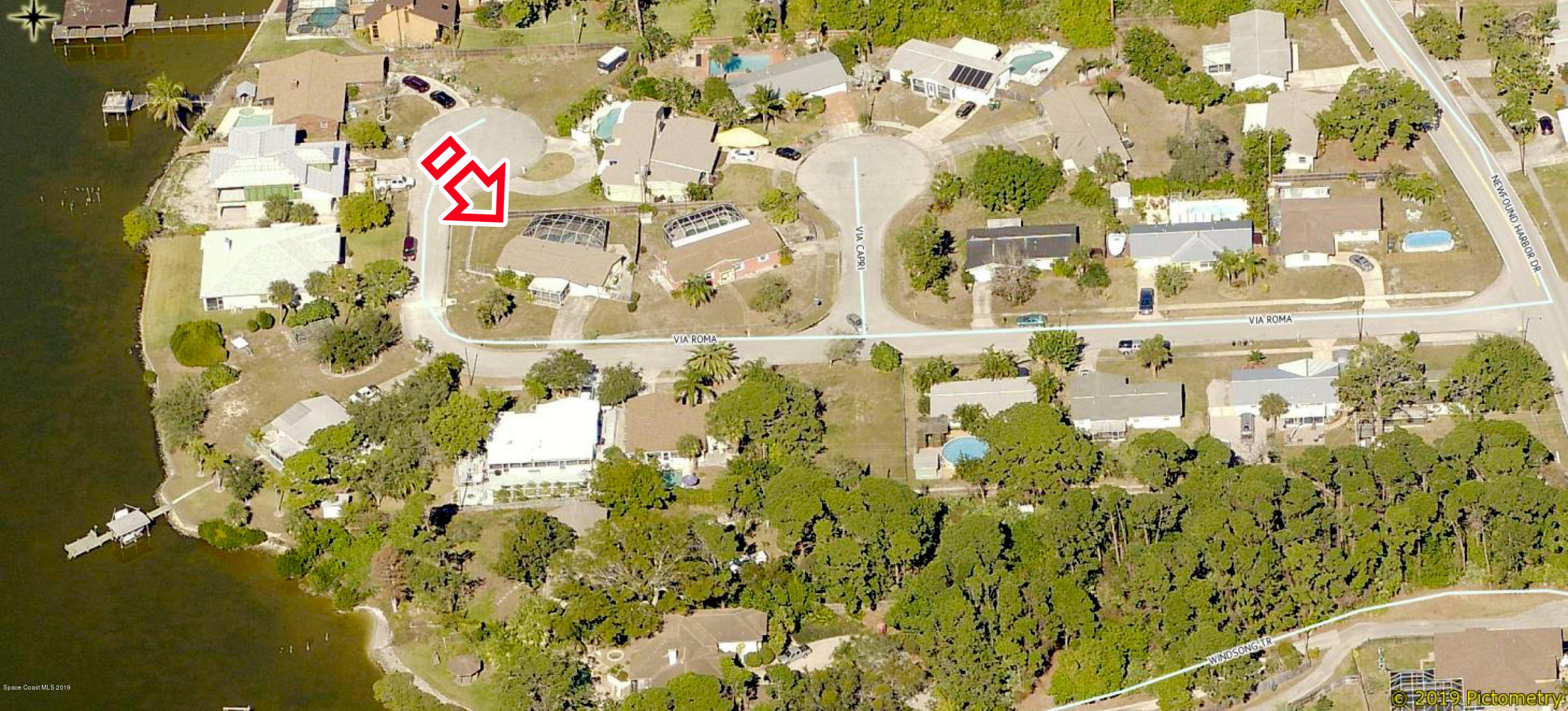1770 Via Roma Merritt Island, FL 32952 - Photo 3 of 38 Aerial Via Roma