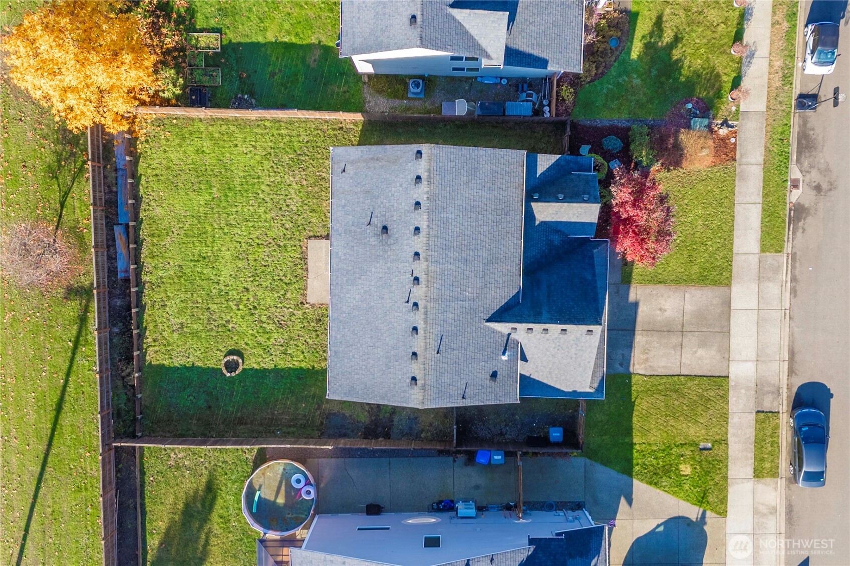 1503 Riddell Avenue Northeast Orting, WA 98360 - Photo 37 of 40 aerial view of a house with yard