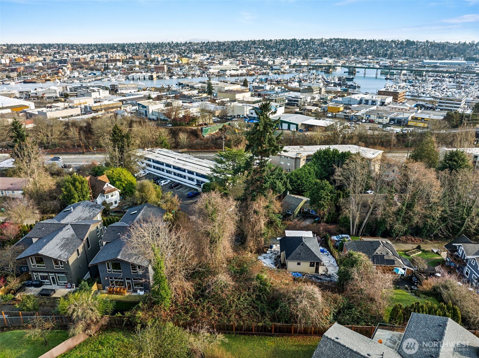 4019 Burton Place West Seattle, WA 98199 - Photo 15 of 18 an aerial view of multiple house
