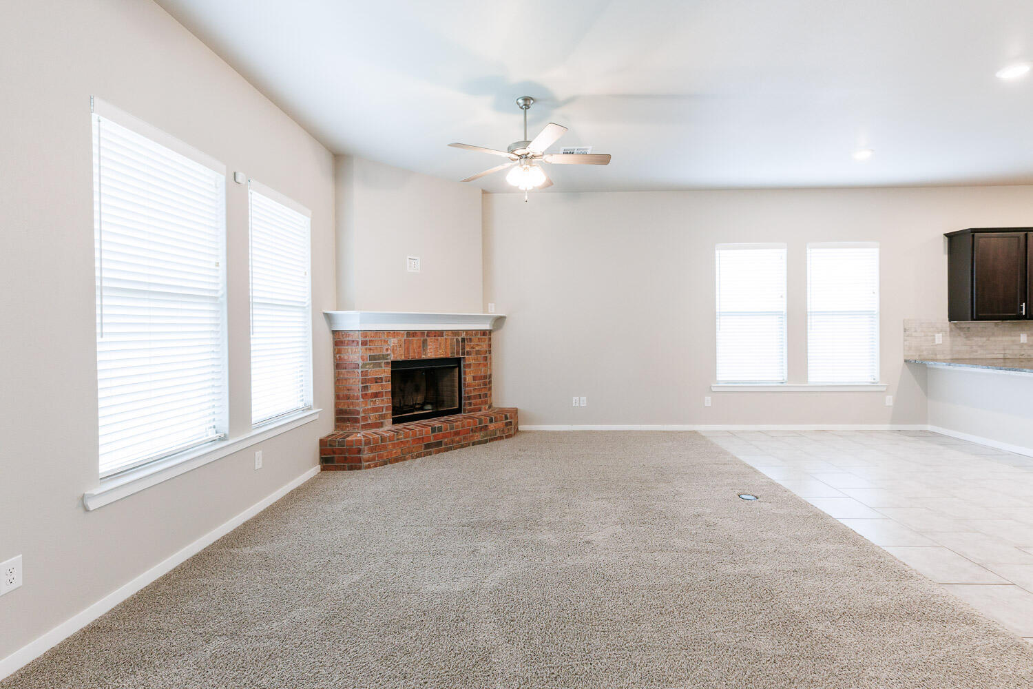 7509 26th Street Lubbock, TX 79407 - Photo 24 of 48 an empty room with windows and fireplace