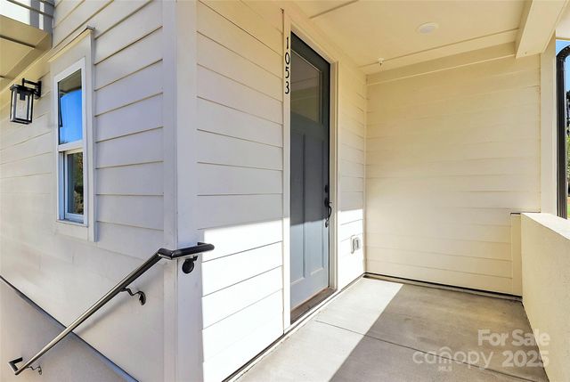 a view of front door of house