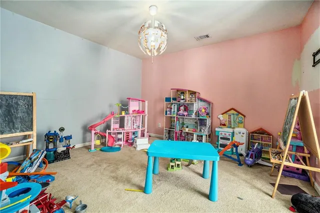 a view of a room with toys