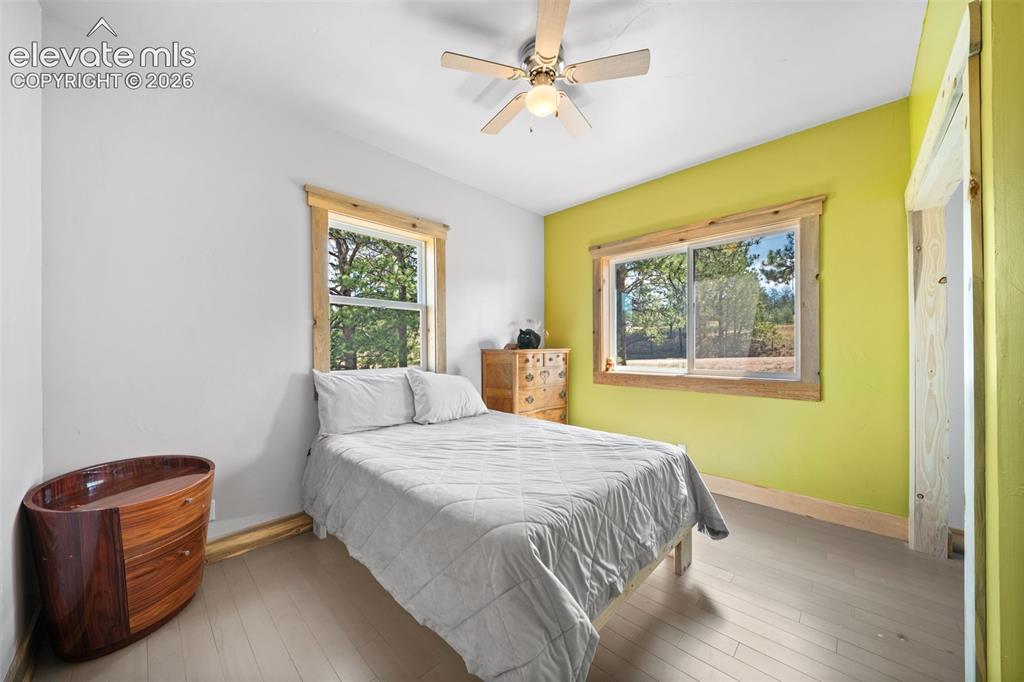 351 High Pasture Road Florissant, CO 80816 - Photo 13 of 39 Main-level bedroom with large windows and natural light.