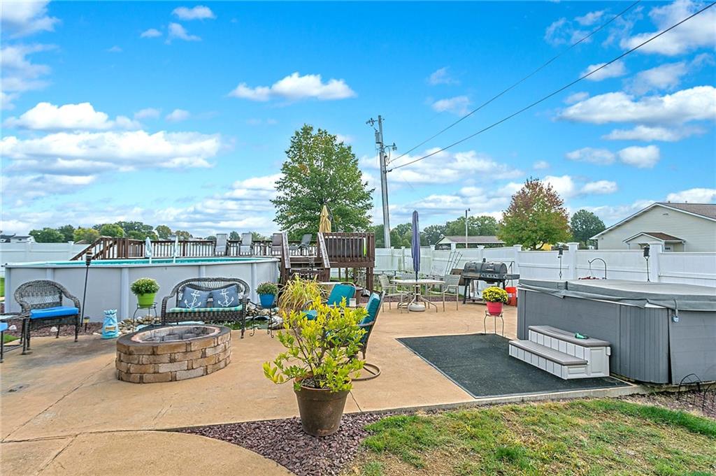 3400 Pittsburgh Road Perryopolis, PA 15473 - Photo 18 of 23 a view of a terrace with furniture and a garden