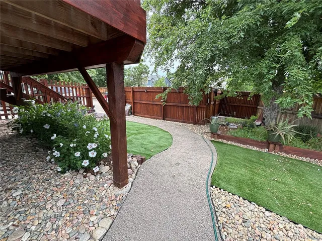 a view of outdoor space with seating