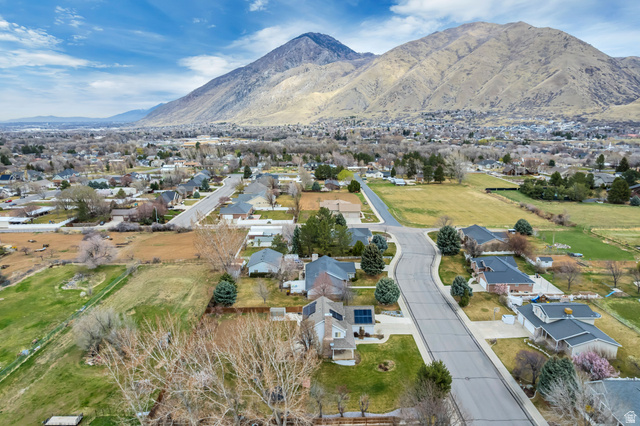 1697 North 500 West Mapleton, UT 84664 - Photo 37 of 50 Aerial view of residential area featuring a mountain backdrop
