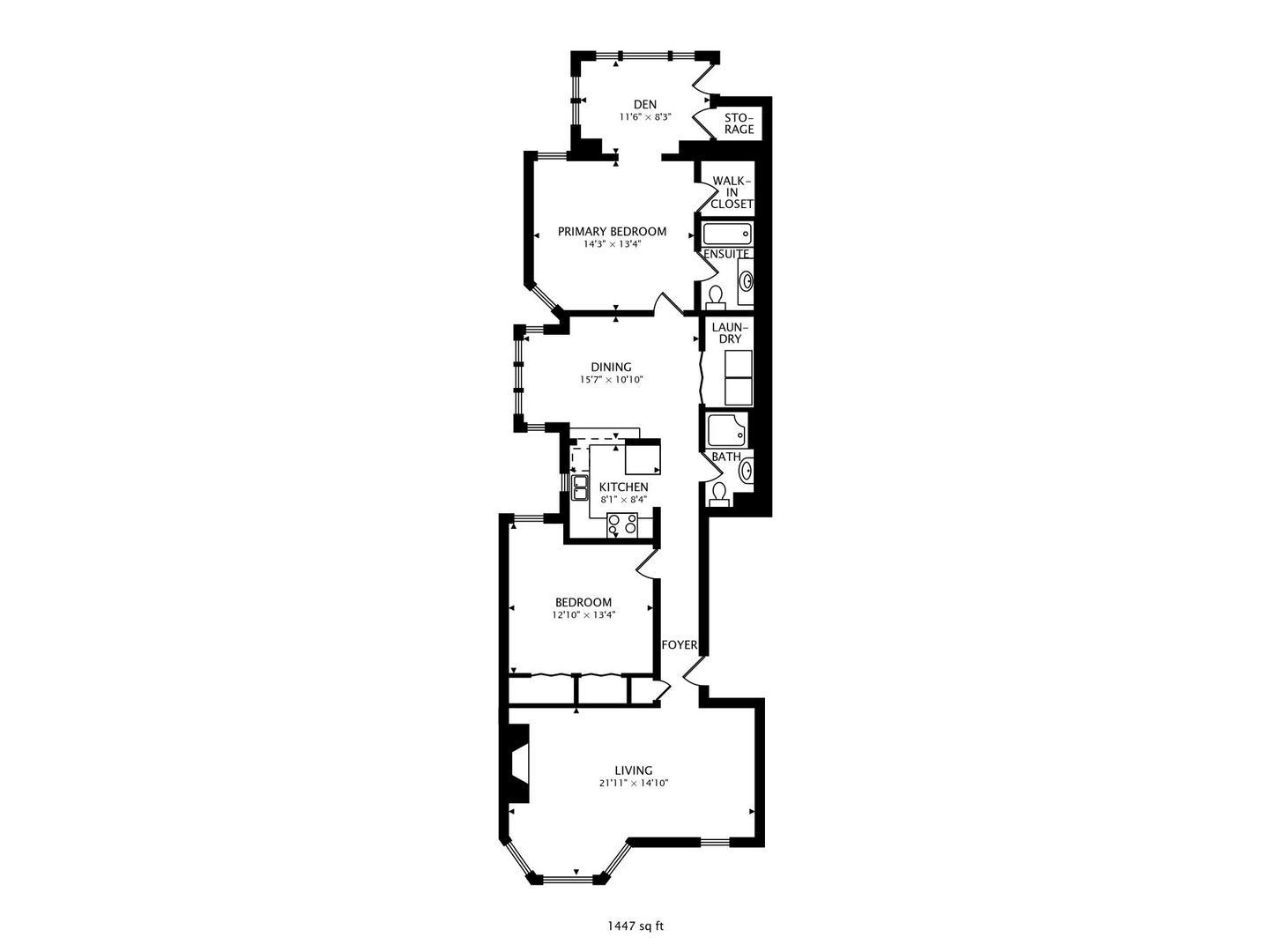 636 West Grace Street, Unit 2W Chicago, IL 60613 - Photo 26 of 26 a picture of floor plan