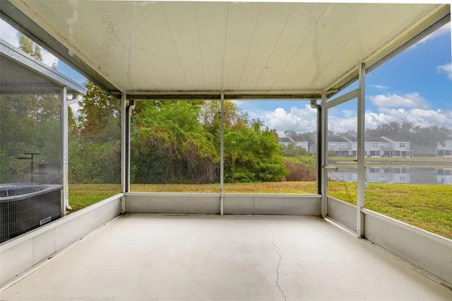 a view of an outdoor space and swimming pool
