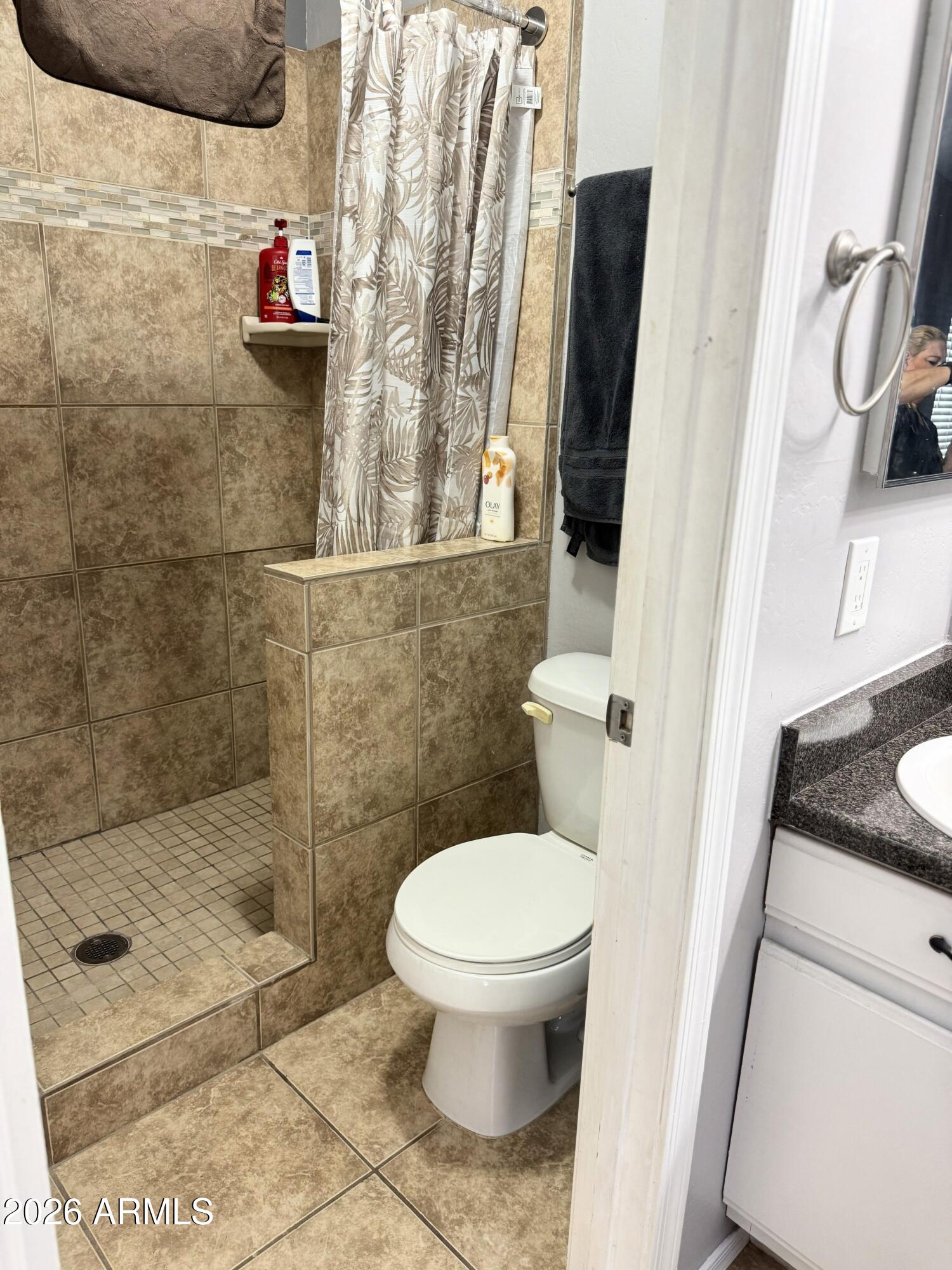 2548 West Kathleen Road Phoenix, AZ 85023 - Photo 10 of 21 master shower and toilet
